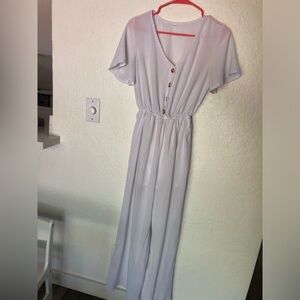 Women’s White Short Sleeve Romper